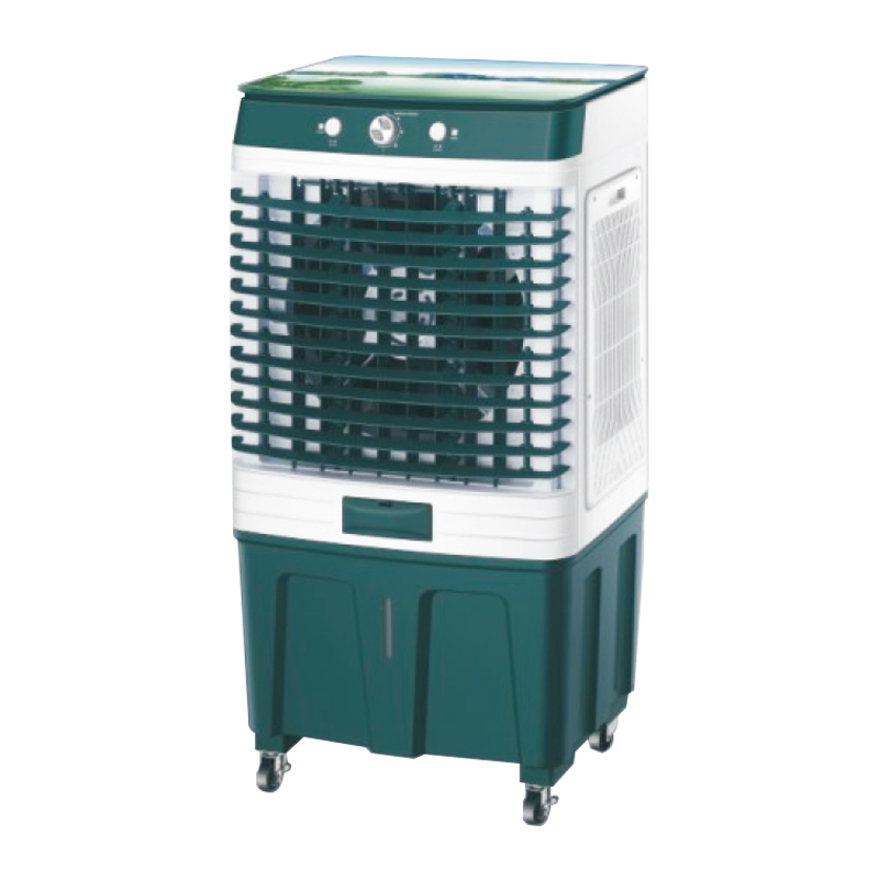 Serie de enfriadores de aire LZ-1201B, 3 velocidades de viento: alta-media-baja, ventilador, enfriador, humidificador, flotación de aire, con rueda, volumen de aire de turbina: 12000m^/h, tamaño del producto: 600x410x1160mm